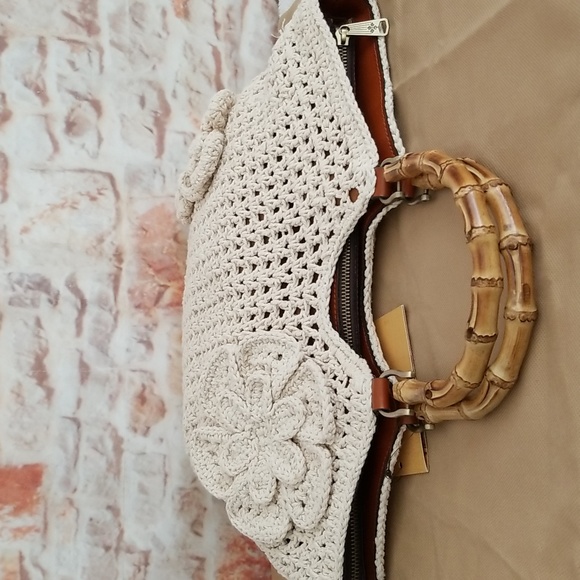 New Patricia Nash Mazara Crochet Tote Bag - Picture 10 of 14